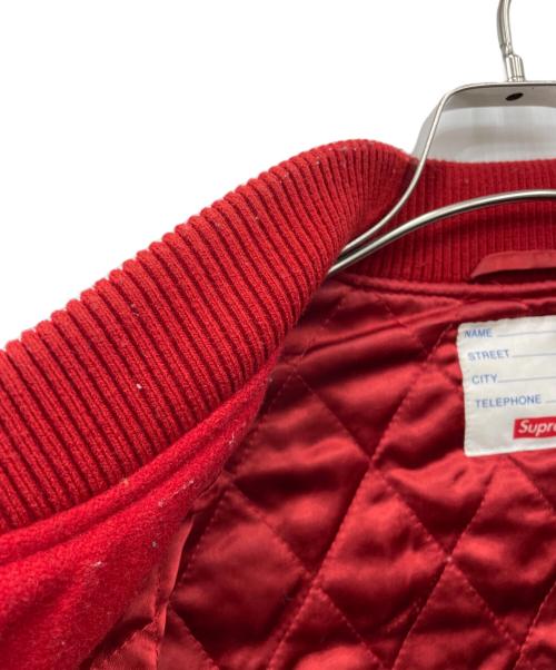 SUPREME（シュプリーム）SUPREME (シュプリーム) Delta Logo Varsity Jacket レッド サイズ:Mの古着・服飾アイテム