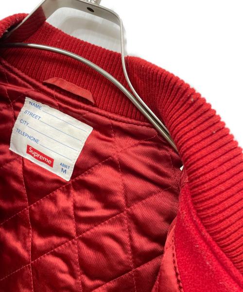 SUPREME（シュプリーム）SUPREME (シュプリーム) Delta Logo Varsity Jacket レッド サイズ:Mの古着・服飾アイテム