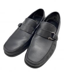 Salvatore Ferragamo（サルヴァトーレ フェラガモ）の古着「ドライビングシューズ」｜ブラック