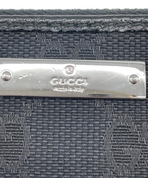 GUCCI（グッチ）GUCCI (グッチ) ラウンドファスナー長財布 ブラックの古着・服飾アイテム
