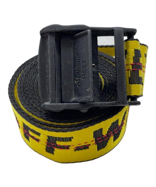 OFFWHITE（オフホワイト）OFFWHITE (オフホワイト) TM WLL 5400 ibsベルト イエロー×ブラックの古着・服飾アイテム