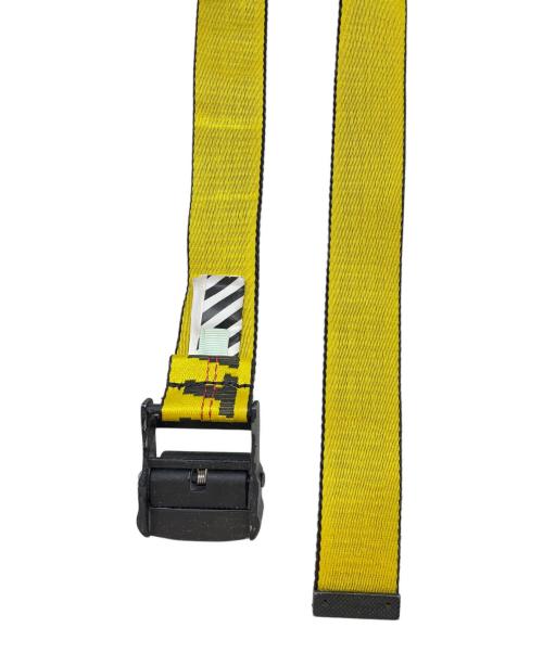 OFFWHITE（オフホワイト）OFFWHITE (オフホワイト) TM WLL 5400 ibsベルト イエロー×ブラックの古着・服飾アイテム