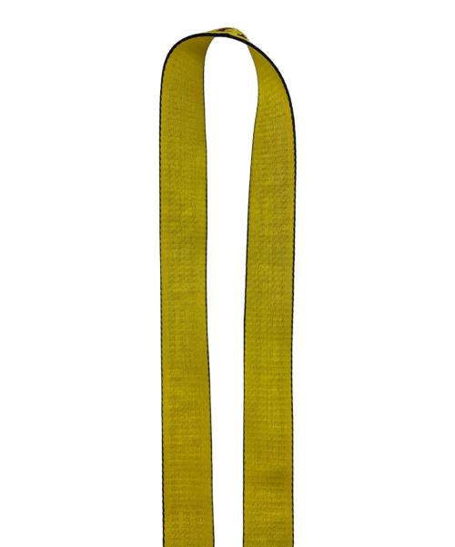 OFFWHITE（オフホワイト）OFFWHITE (オフホワイト) TM WLL 5400 ibsベルト イエロー×ブラックの古着・服飾アイテム