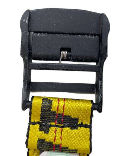 OFFWHITE（オフホワイト）OFFWHITE (オフホワイト) TM WLL 5400 ibsベルト イエロー×ブラックの古着・服飾アイテム