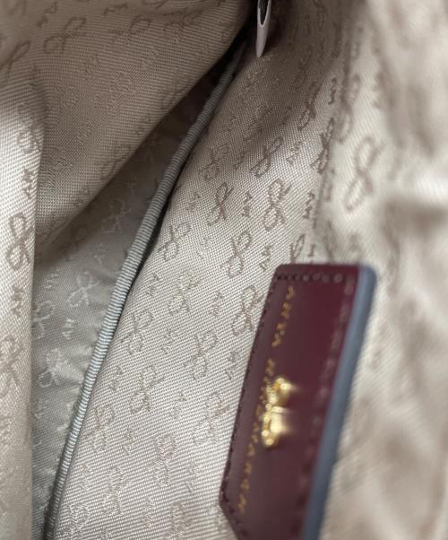 ANYA HINDMARCH（アニヤ・ハインドマーチ）ANYA HINDMARCH (アニヤハインドマーチ) マルチポーチ ピンク×パープルの古着・服飾アイテム