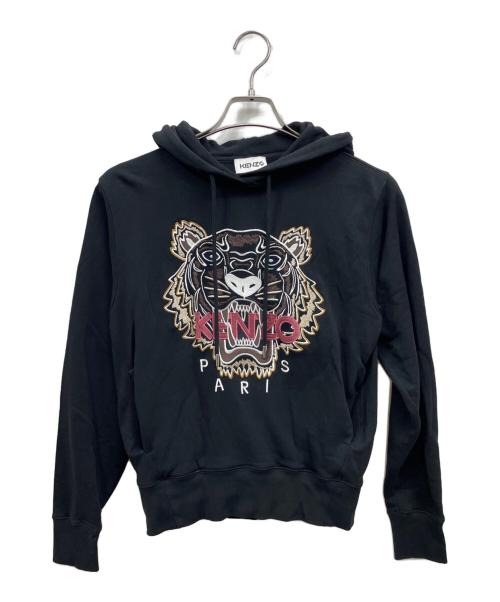 KENZO（ケンゾー）KENZO (ケンゾー) タイガー刺繍パーカー ブラック サイズ:XSの古着・服飾アイテム