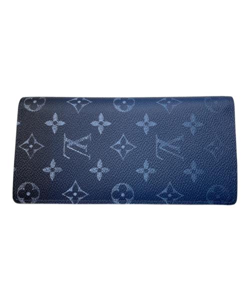 LOUIS VUITTON（ルイ ヴィトン）LOUIS VUITTON (ルイ ヴィトン) 二つ折り長財布 ネイビーの古着・服飾アイテム