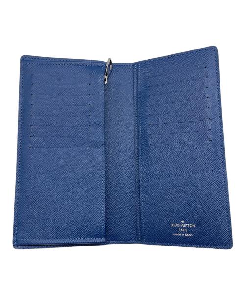 LOUIS VUITTON（ルイ ヴィトン）LOUIS VUITTON (ルイ ヴィトン) 二つ折り長財布 ネイビーの古着・服飾アイテム