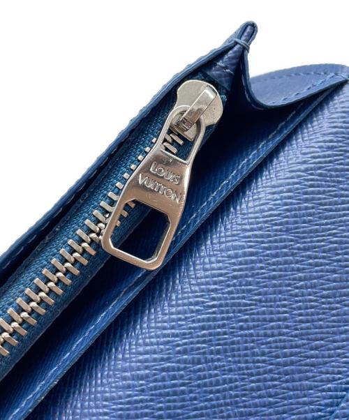 LOUIS VUITTON（ルイ ヴィトン）LOUIS VUITTON (ルイ ヴィトン) 二つ折り長財布 ネイビーの古着・服飾アイテム