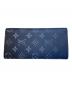 LOUIS VUITTON (ルイ ヴィトン) 二つ折り長財布 ネイビー：85000円