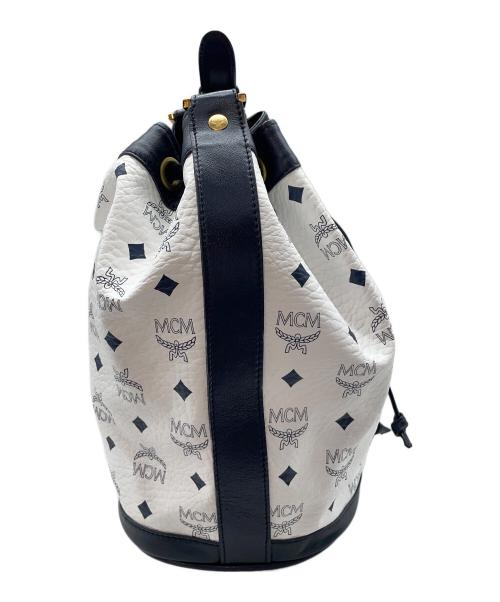 MCM（エムシーエム）MCM (エムシーエム) ショルダーバッグ ブラック×ホワイトの古着・服飾アイテム