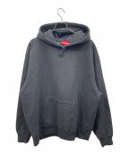 SUPREMEシュプリーム）の古着「プルオーバーパーカー SATIN APPLIQUE HOODED」｜ブラック