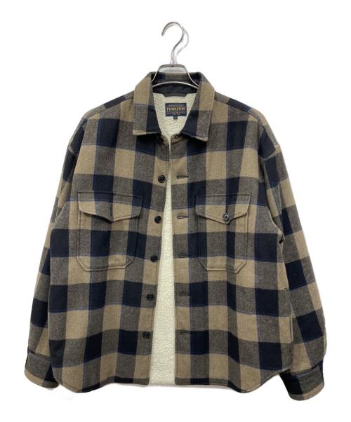 PENDLETON（ペンドルトン）PENDLETON (ペンドルトン) 裏ボアジャケット ブラウン サイズ:Lの古着・服飾アイテム