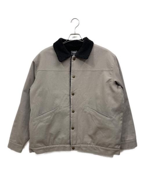 BIG MIKE（ビックマイク）BIG MIKE (ビックマイク) ダックボアジャケット グレー×ブラック サイズ:Lの古着・服飾アイテム