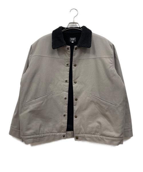 BIG MIKE（ビックマイク）BIG MIKE (ビックマイク) ダックボアジャケット グレー×ブラック サイズ:Lの古着・服飾アイテム