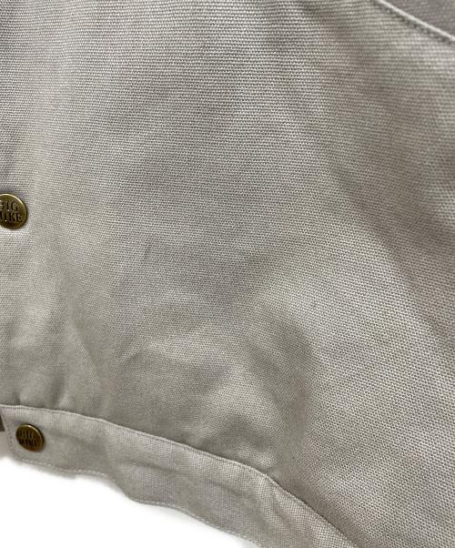 BIG MIKE（ビックマイク）BIG MIKE (ビックマイク) ダックボアジャケット グレー×ブラック サイズ:Lの古着・服飾アイテム