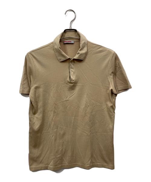PRADA（プラダ）PRADA (プラダ) ポロシャツ ベージュ サイズ:Mの古着・服飾アイテム