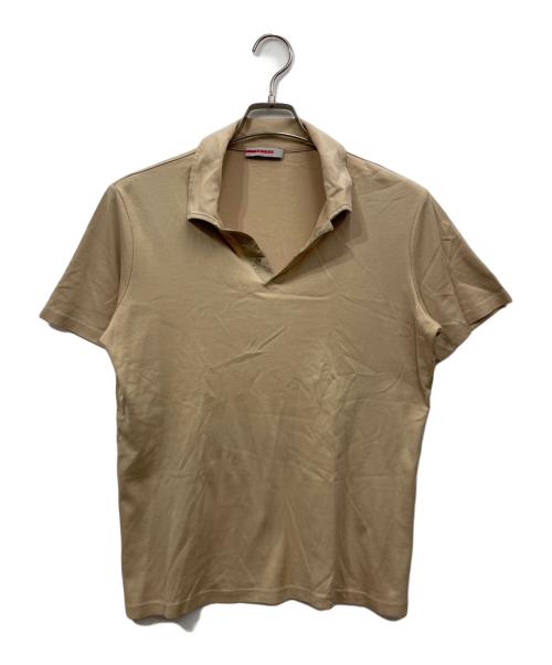 PRADA（プラダ）PRADA (プラダ) ポロシャツ ベージュ サイズ:Mの古着・服飾アイテム