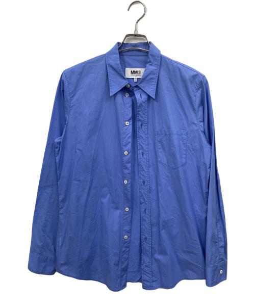 MM6 Maison Margiela（エムエムシックスメゾンマルジェラ）MM6 Maison Margiela (エムエムシックスメゾンマルジェラ) ロングスリーブシャツ ブルー サイズ:40の古着・服飾アイテム
