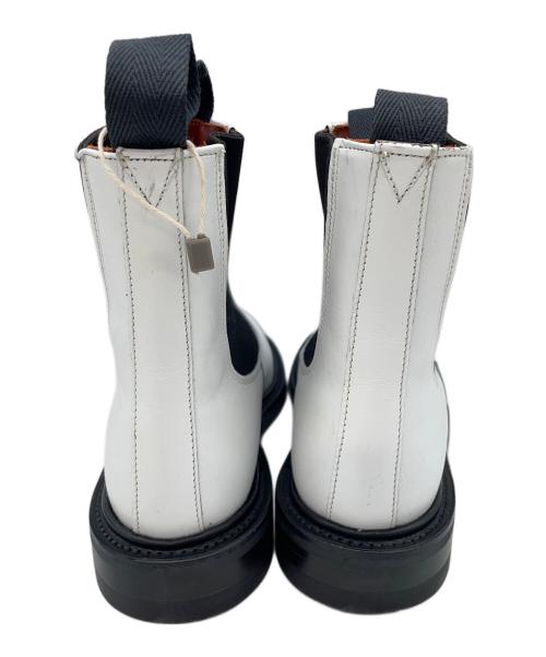 Tricker's（トリッカーズ）Tricker's (トリッカーズ) サイドゴアブーツ ホワイト×ブラック サイズ:41/2-4の古着・服飾アイテム