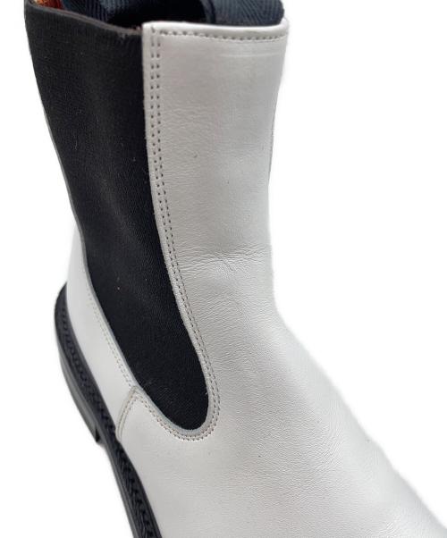 Tricker's（トリッカーズ）Tricker's (トリッカーズ) サイドゴアブーツ ホワイト×ブラック サイズ:41/2-4の古着・服飾アイテム