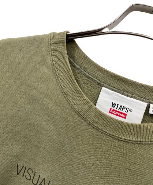 SUPREME（シュプリーム）SUPREME (シュプリーム) WTAPS (ダブルタップス) クルーネックスウェット グリーン サイズ:XLARGEの古着・服飾アイテム