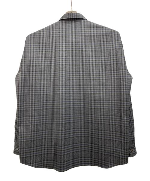 SOFTHYPHEN（ソフトハイフン）SOFTHYPHEN (ソフトハイフン) チェックシャツ グレー サイズ:3の古着・服飾アイテム