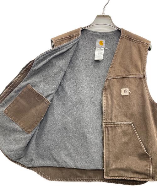 CarHartt（カーハート）CarHartt (カーハート) ダックベスト ブラウン サイズ:XLの古着・服飾アイテム