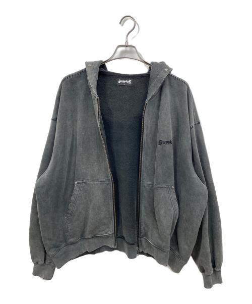 SUPPLIER（サプライヤー）SUPPLIER (サプライヤー) ジップパーカー ブラック サイズ:Mの古着・服飾アイテム