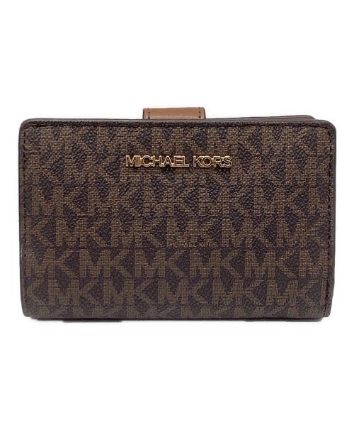 MICHAEL KORS（マイケル・コース）MICHAEL KORS (マイケル・コース) 2つ折り財布 ブラウンの古着・服飾アイテム