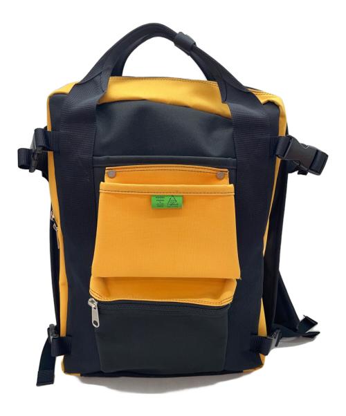 PORTER（ポーター）PORTER (ポーター) ユニオンファスナーリュック ブラック×イエローの古着・服飾アイテム