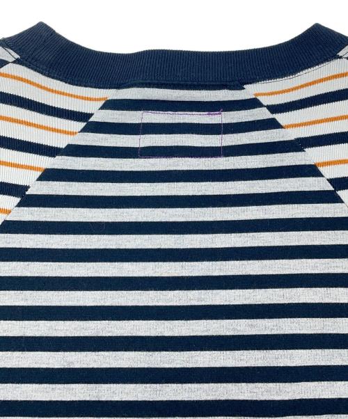 THE NORTHFACE PURPLELABEL（ザ・ノースフェイス パープルレーベル）THE NORTHFACE PURPLELABEL (ザ・ノースフェイス パープルレーベル) PURPLE LABEL COOLMAX® St. Jersey Trail H/S Tee グレー×ネイビー サイズ:Lの古着・服飾アイテム