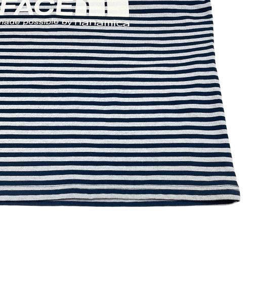 THE NORTHFACE PURPLELABEL（ザ・ノースフェイス パープルレーベル）THE NORTHFACE PURPLELABEL (ザ・ノースフェイス パープルレーベル) PURPLE LABEL COOLMAX® St. Jersey Trail H/S Tee グレー×ネイビー サイズ:Lの古着・服飾アイテム