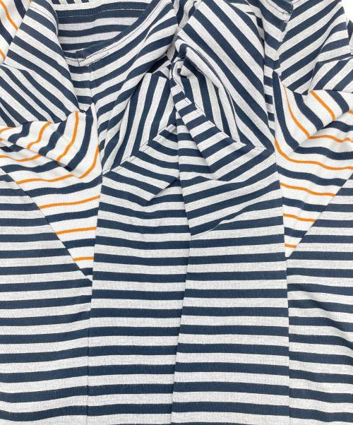 THE NORTHFACE PURPLELABEL（ザ・ノースフェイス パープルレーベル）THE NORTHFACE PURPLELABEL (ザ・ノースフェイス パープルレーベル) PURPLE LABEL COOLMAX® St. Jersey Trail H/S Tee グレー×ネイビー サイズ:Lの古着・服飾アイテム