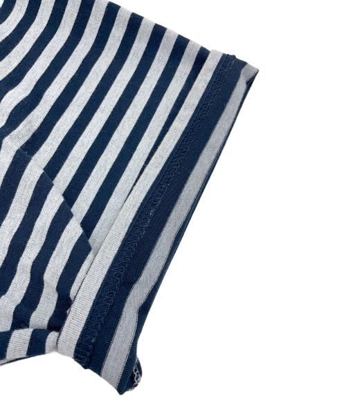 THE NORTHFACE PURPLELABEL（ザ・ノースフェイス パープルレーベル）THE NORTHFACE PURPLELABEL (ザ・ノースフェイス パープルレーベル) PURPLE LABEL COOLMAX® St. Jersey Trail H/S Tee グレー×ネイビー サイズ:Lの古着・服飾アイテム