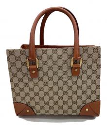GUCCI（グッチ）の古着「トートバッグ」｜ベージュ×ブラウン