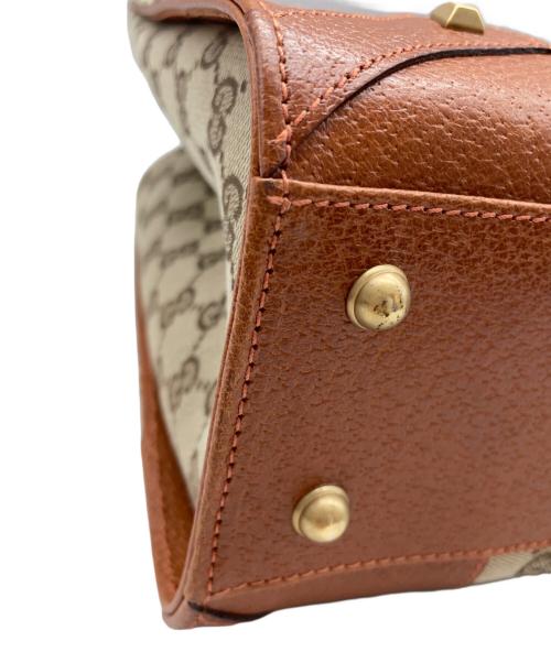 GUCCI（グッチ）GUCCI (グッチ) トートバッグ ベージュ×ブラウンの古着・服飾アイテム