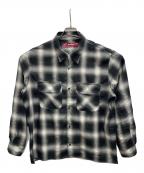 HIDE AND SEEKハイドアンドシーク）の古着「ロングスリーブシャツ」｜ブラック