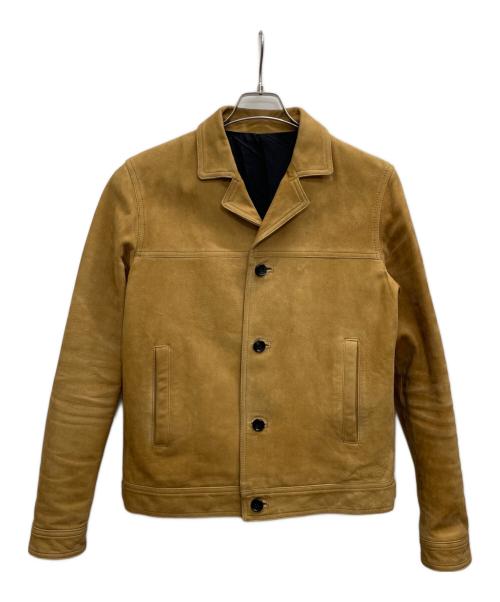 Rags McGREGOR（ラグスマックレガー）Rags McGREGOR (ラグスマックレガー) レザージャケット ベージュ サイズ:Lの古着・服飾アイテム