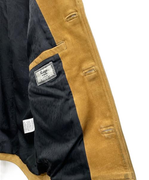 Rags McGREGOR（ラグスマックレガー）Rags McGREGOR (ラグスマックレガー) レザージャケット ベージュ サイズ:Lの古着・服飾アイテム