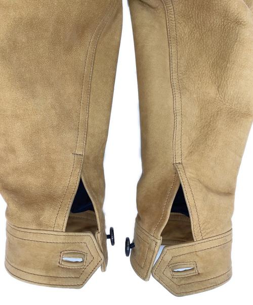 Rags McGREGOR（ラグスマックレガー）Rags McGREGOR (ラグスマックレガー) レザージャケット ベージュ サイズ:Lの古着・服飾アイテム