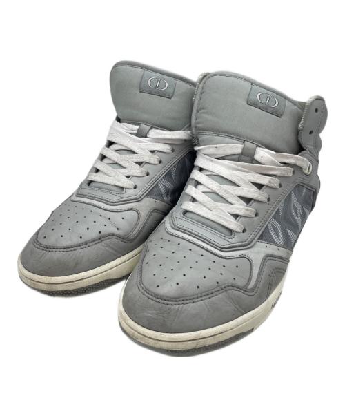 Christian Dior（クリスチャン ディオール）Christian Dior (クリスチャン ディオール) ハイカットスニーカー グレー サイズ:42の古着・服飾アイテム