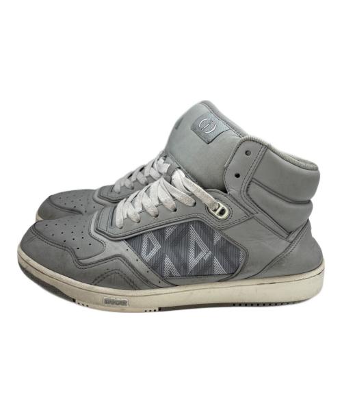 Christian Dior（クリスチャン ディオール）Christian Dior (クリスチャン ディオール) ハイカットスニーカー グレー サイズ:42の古着・服飾アイテム