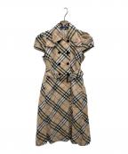 BURBERRY BLUE LABELバーバリーロンドンブルーレーベル）の古着「ベルト付きワンピース」｜ベージュ
