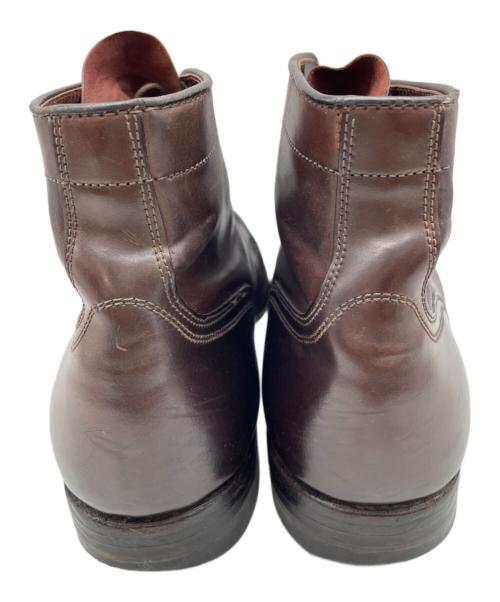 なし（ナシ）なし (ナシ) レースアップブーツ ブラウン サイズ:91/2の古着・服飾アイテム
