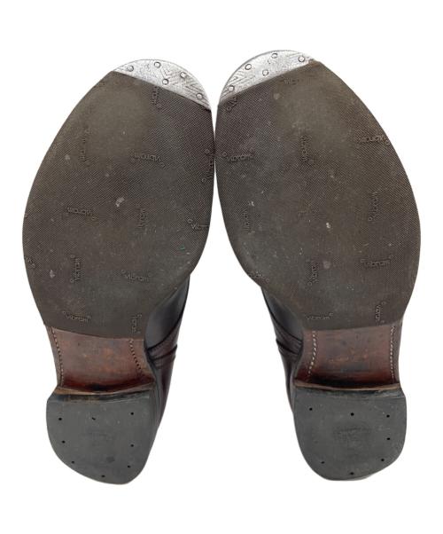 なし（ナシ）なし (ナシ) レースアップブーツ ブラウン サイズ:91/2の古着・服飾アイテム