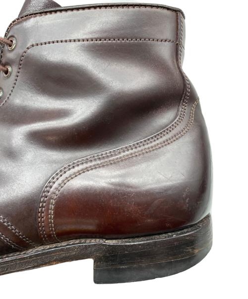 なし（ナシ）なし (ナシ) レースアップブーツ ブラウン サイズ:91/2の古着・服飾アイテム