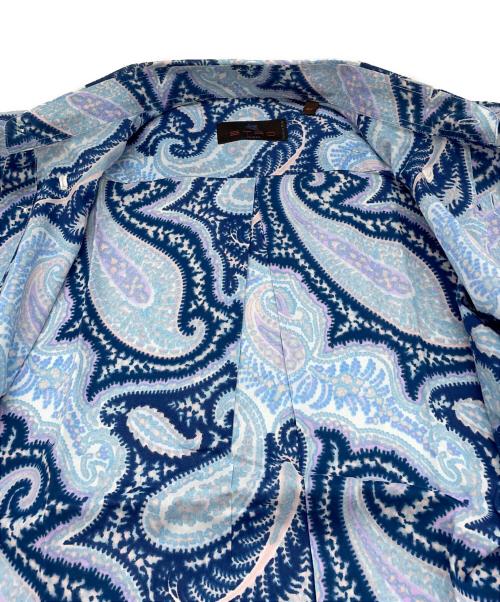 ETRO（エトロ）ETRO (エトロ) 半袖シャツ ブルー サイズ:40の古着・服飾アイテム