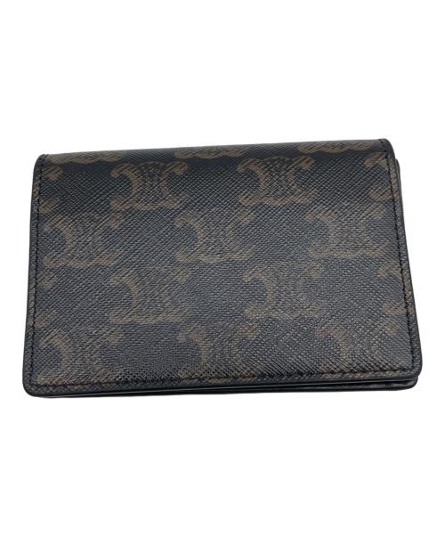 CELINE（セリーヌ）CELINE (セリーヌ) 名刺入れ ブラック×ブラウンの古着・服飾アイテム