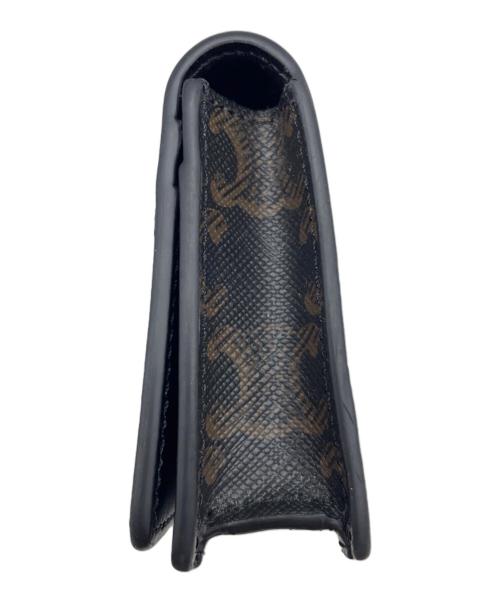 CELINE（セリーヌ）CELINE (セリーヌ) 名刺入れ ブラック×ブラウンの古着・服飾アイテム